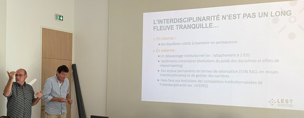 Le LEST a participé au séminaire sur l'interdisciplinarité en sciences sociales organisé par la Faculté d'Économie et de Gestion d'Aix-Marseille Université - FEG