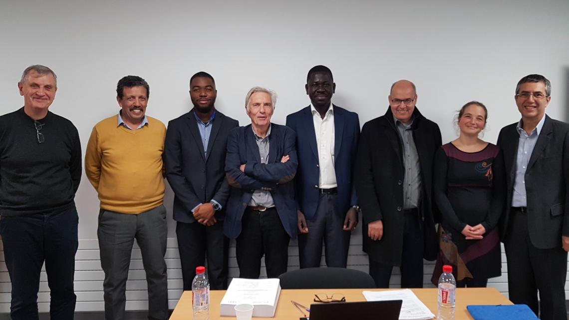 Eric Kadio, soutenance de thèse économie avec le jury