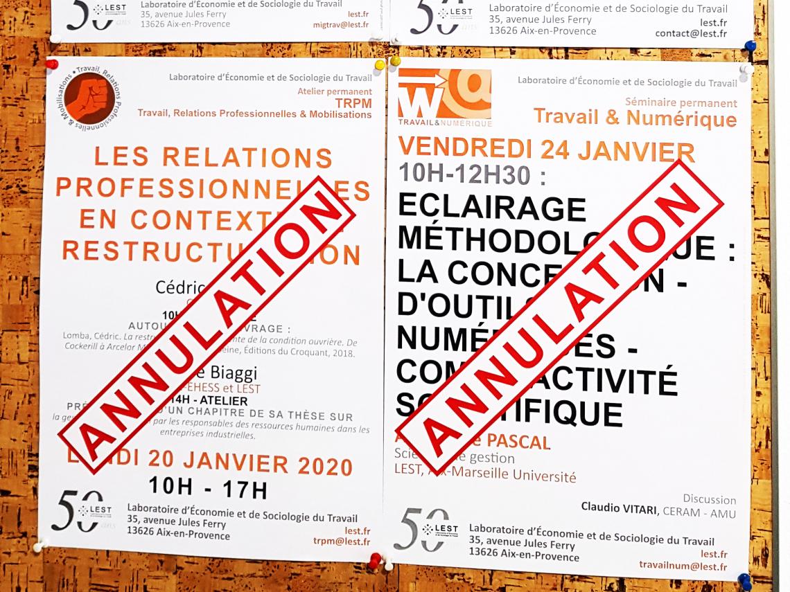 Mobilisation des membres du LEST sur la réforme des retraites et le projet de Loi de Programmation Pluriannuelle de la Recherche