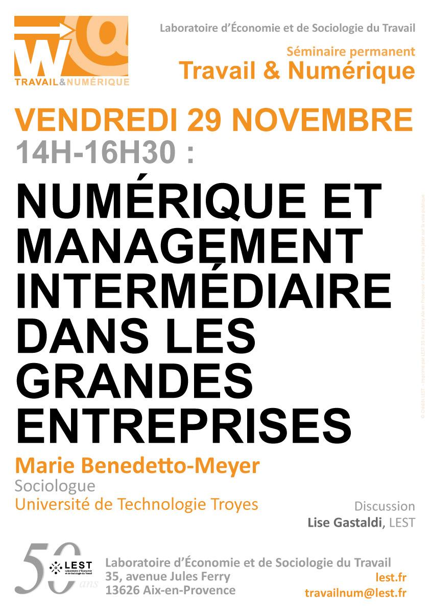 Numérique et management intermédiaire dans les grandes entreprises