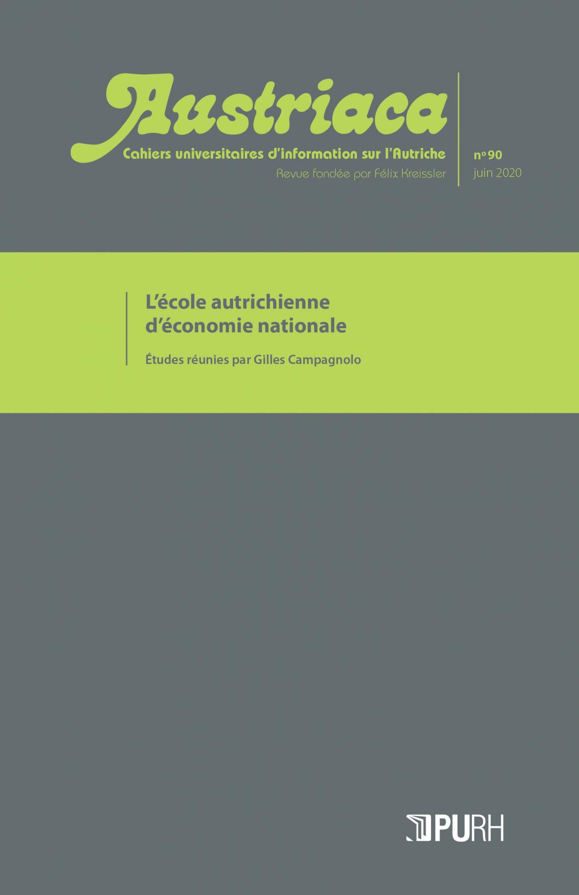 Claude Gamel dans Austriaca « La dialectique libérale de Friedrich Hayek »