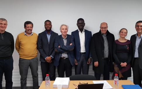 Eric Kadio, soutenance de thèse économie avec le jury