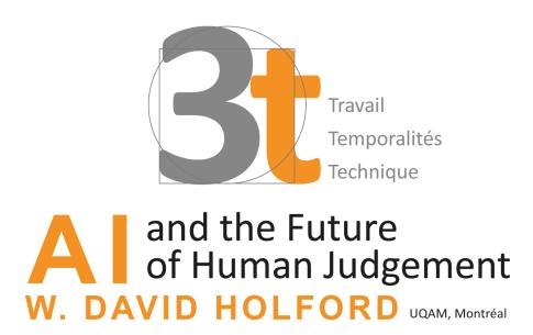 Première séance en podcast du séminaire 3t Travail, Temporalités, Technique