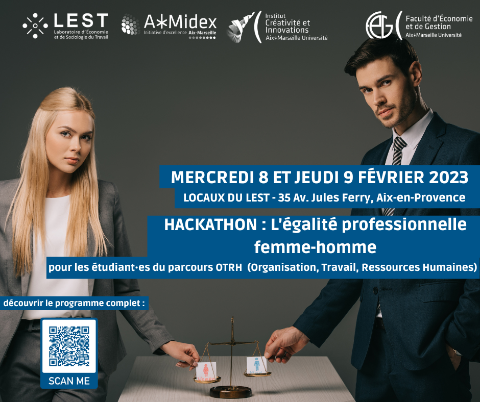Hackathon organisé sur le thème de l'égalité femme-homme, 7-9 février 2023
