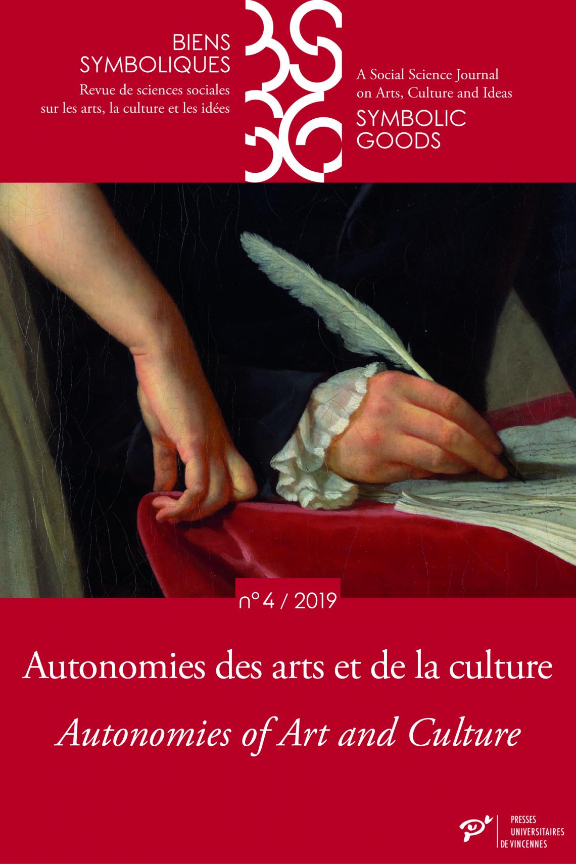 Flora Bajard dans le n°4/2019 de "Biens Symboliques / Symbolic Goods"