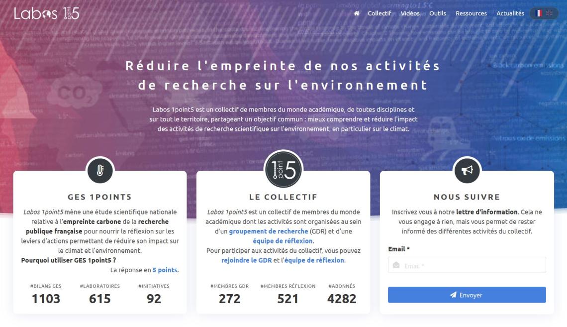 Premiers résultats de l'enquête du collectif Labos 1point5