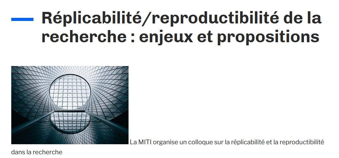 Héloïse Berkowitz (LEST, CNRS) décrypte le concept de science ouverte et revient sur son intervention en occasion du colloque MITI du CNRS, à propos de réplicabilité et reproductibilité des sciences