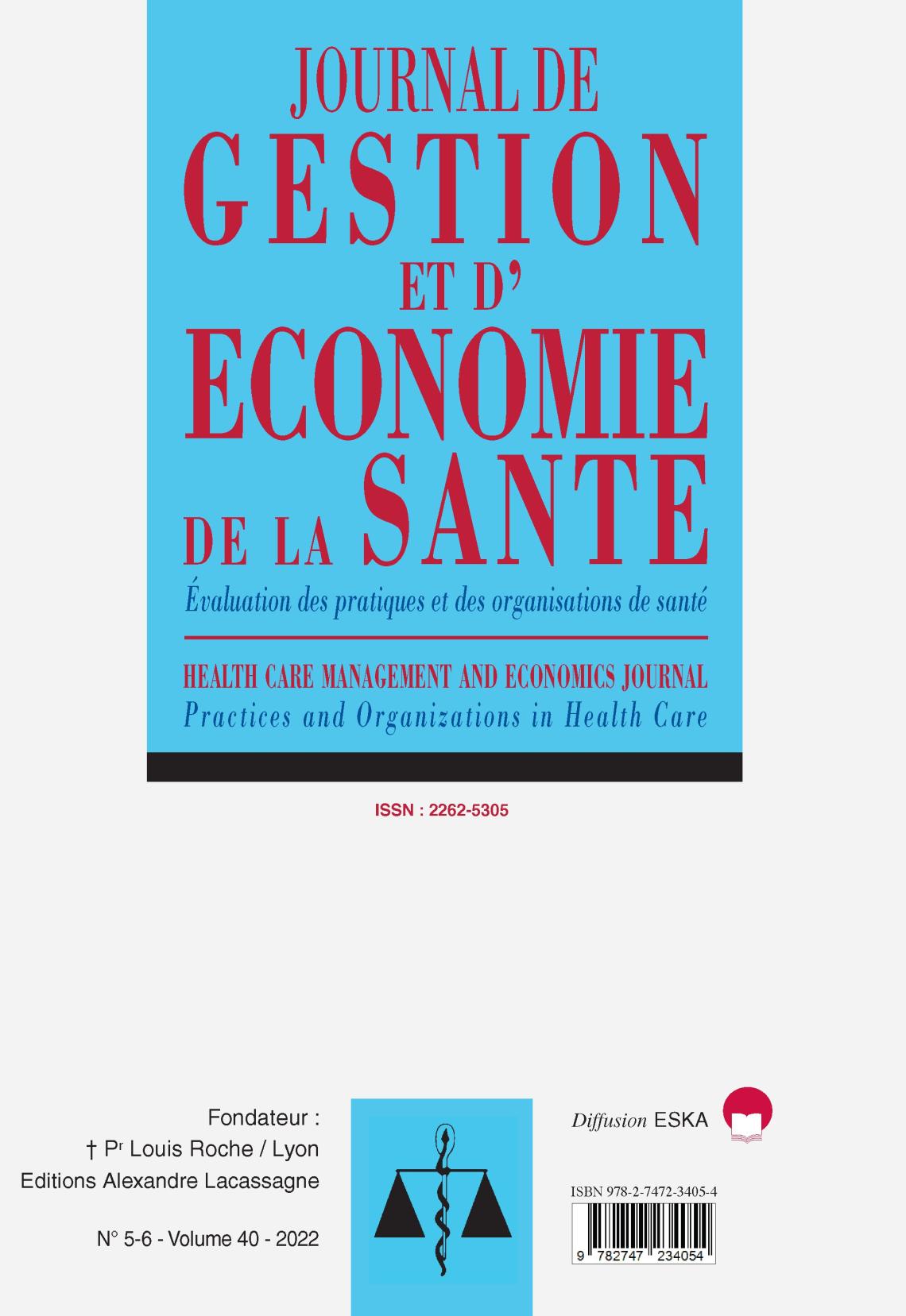 Christophe Baret, Recotillet Isabelle, Cathel Kornig. Quelles caractéristiques des conditions de travail ont un impact sur la reconnaissance au travail ? Le cas d’un centre hospitalier universitaire français.. Journal de gestion et d'économie de la santé, 2023, 40 (5-6), pp.398-417. ⟨10.54695/jdds.040.4.8210⟩. ⟨halshs-04010870⟩