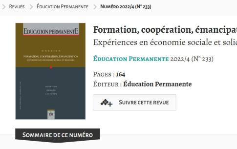 Formation, coopération, "Formation, coopération, émancipation (215)"