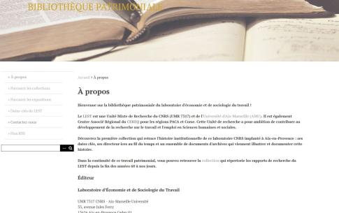Venez découvrir en ligne la toute jeune bibliothèque patrimoniale du LEST !